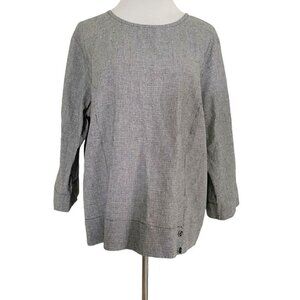 Hot Cotton Size Large  Top Blouse Lagenlook Checkered Boho